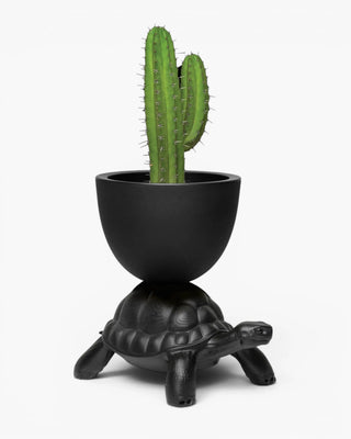 Qeeboo Turtle Carry Planter And Champagne Cooler vase/champagne cooler Qeeboo Black - Buy now on ShopDecor - Discover the best products by QEEBOO design
