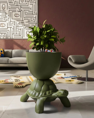 Qeeboo Turtle Carry Planter And Champagne Cooler vase/champagne cooler - Buy now on ShopDecor - Discover the best products by QEEBOO design