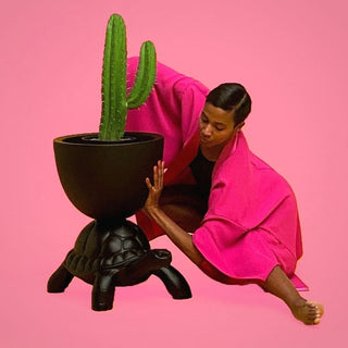 Qeeboo Turtle Carry Planter And Champagne Cooler vase/champagne cooler