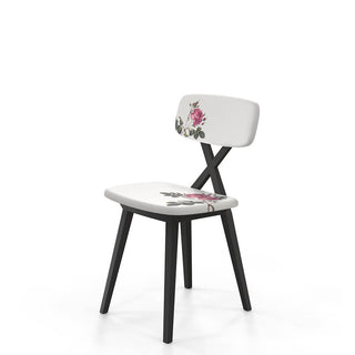 Qeeboo X Chair Set 2 Chairs with flower cushion - Buy now on ShopDecor - Discover the best products by QEEBOO design