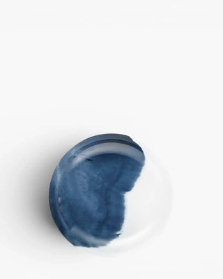 Raynaud Abysses coupe deep plate in Limoges porcelain with blue decoration
