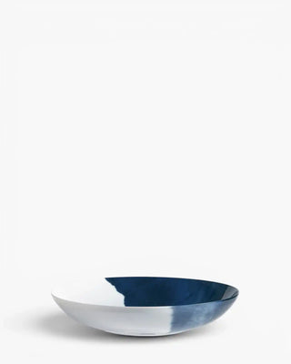 Raynaud Abysses coupe deep plate in Limoges porcelain with blue decoration