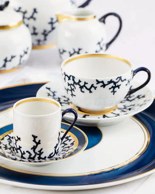 Raynaud Cristobal tea cup with saucer in Limoges porcelain