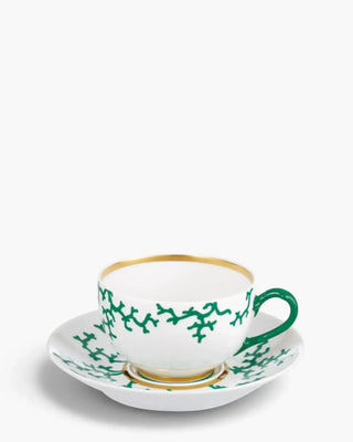 Raynaud Cristobal tea cup with saucer in Limoges porcelain