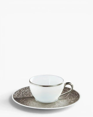 Raynaud Italian Renaissance coffee cup with saucer in Limoges porcelain