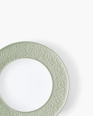 Raynaud Minéral coupe dinner plate in Limoges porcelain with coloured decoration