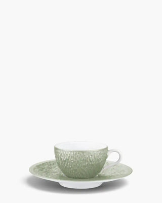 Raynaud Minéral coffee cup with saucer in Limoges porcelain with coloured decoration