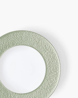 Raynaud Minéral coupe dinner plate in Limoges porcelain with coloured decoration