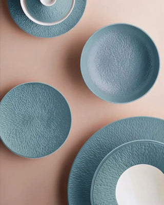Raynaud Minéral deep plate in Limoges porcelain with coloured decoration