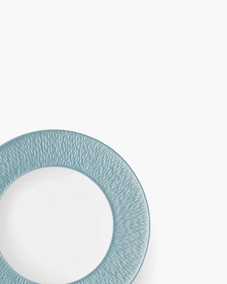 Raynaud Minéral coupe dinner plate in Limoges porcelain with coloured decoration