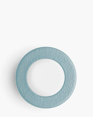 Raynaud Minéral coupe dinner plate in Limoges porcelain with coloured decoration