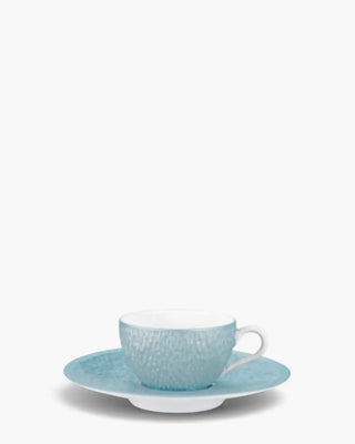 Raynaud Minéral coffee cup with saucer in Limoges porcelain with coloured decoration