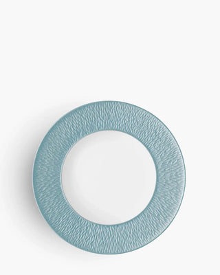 Raynaud Minéral coupe dinner plate in Limoges porcelain with coloured decoration