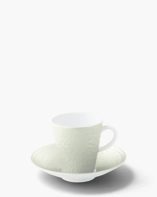 Raynaud Minéral coffee cup with saucer in Limoges porcelain with coloured decoration