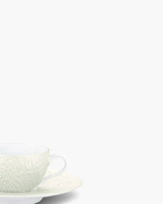 Raynaud Minéral coffee cup with saucer in Limoges porcelain with coloured decoration
