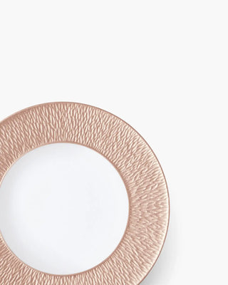 Raynaud Minéral coupe dinner plate in Limoges porcelain with coloured decoration