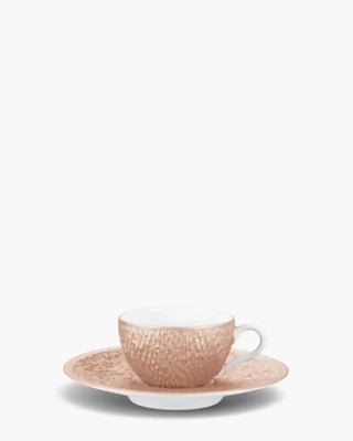 Raynaud Minéral coffee cup with saucer in Limoges porcelain with coloured decoration