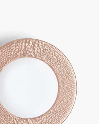 Raynaud Minéral coupe dinner plate in Limoges porcelain with coloured decoration