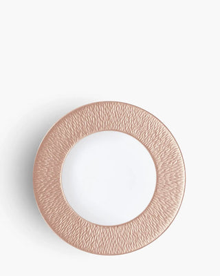 Raynaud Minéral coupe dinner plate in Limoges porcelain with coloured decoration