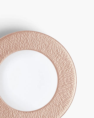 Raynaud Minéral coupe dinner plate in Limoges porcelain with coloured decoration