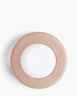 Raynaud Minéral coupe dinner plate in Limoges porcelain with coloured decoration
