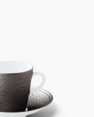 Raynaud Minéral coffee cup with saucer in Limoges porcelain with coloured decoration