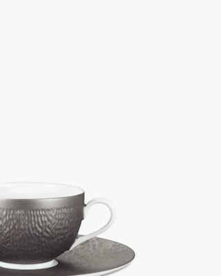 Raynaud Minéral tea cup with saucer in Limoges porcelain with coloured decoration