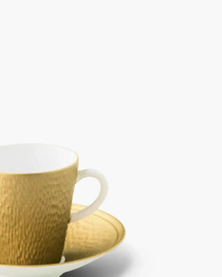 Raynaud Minéral coffee cup with saucer in Limoges porcelain with coloured decoration