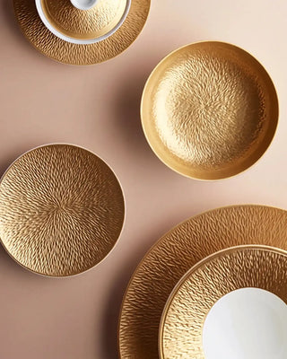 Raynaud Minéral deep plate in Limoges porcelain with coloured decoration