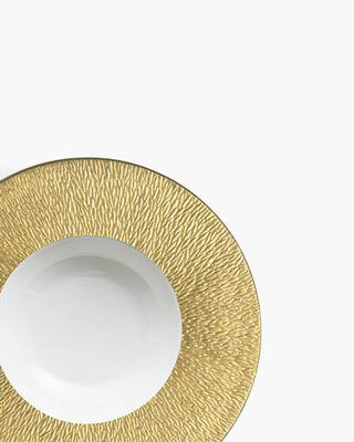Raynaud Minéral deep plate in Limoges porcelain with coloured decoration