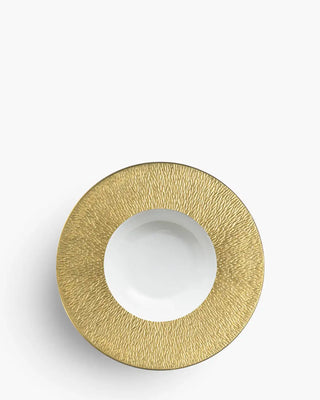 Raynaud Minéral deep plate in Limoges porcelain with coloured decoration