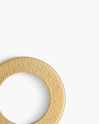 Raynaud Minéral coupe dinner plate in Limoges porcelain with coloured decoration