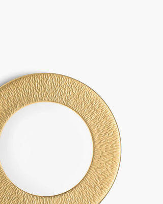 Raynaud Minéral coupe dinner plate in Limoges porcelain with coloured decoration