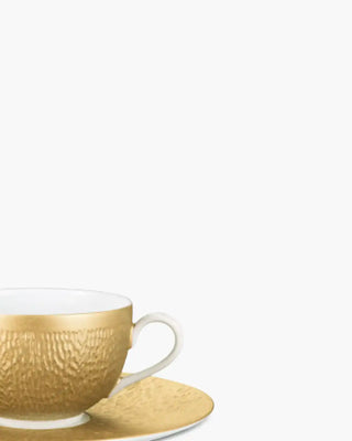 Raynaud Minéral tea cup with saucer in Limoges porcelain with coloured decoration