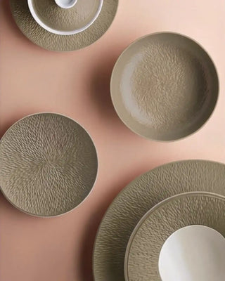 Raynaud Minéral deep plate in Limoges porcelain with coloured decoration
