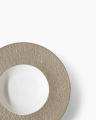 Raynaud Minéral deep plate in Limoges porcelain with coloured decoration