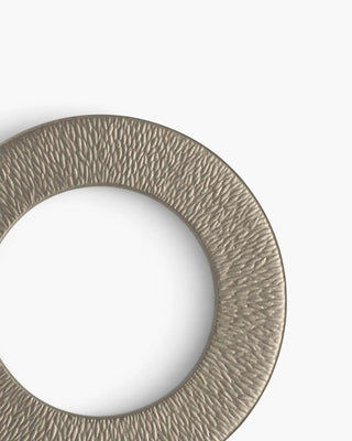 Raynaud Minéral coupe dinner plate in Limoges porcelain with coloured decoration