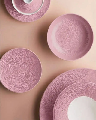 Raynaud Minéral deep plate in Limoges porcelain with coloured decoration