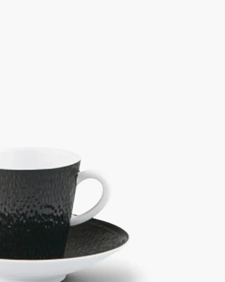 Raynaud Minéral coffee cup with saucer in Limoges porcelain with coloured decoration