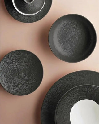 Raynaud Minéral deep plate in Limoges porcelain with coloured decoration