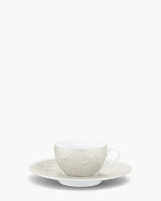 Raynaud Minéral coffee cup with saucer in Limoges porcelain with coloured decoration