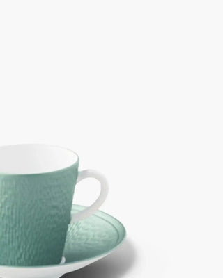Raynaud Minéral coffee cup with saucer in Limoges porcelain with coloured decoration