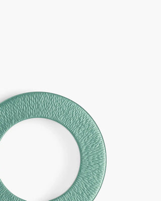 Raynaud Minéral coupe dinner plate in Limoges porcelain with coloured decoration