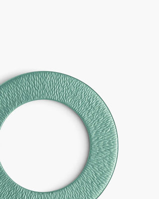 Raynaud Minéral coupe dinner plate in Limoges porcelain with coloured decoration