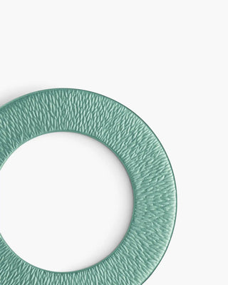 Raynaud Minéral coupe dinner plate in Limoges porcelain with coloured decoration