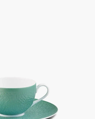 Raynaud Minéral tea cup with saucer in Limoges porcelain with coloured decoration