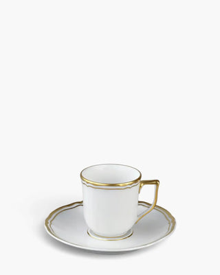Raynaud Polka coffee cup with saucer in Limoges porcelain