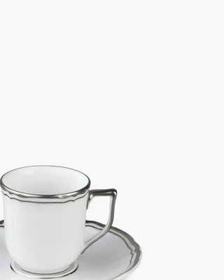 Raynaud Polka coffee cup with saucer in Limoges porcelain