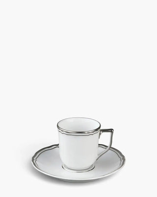 Raynaud Polka coffee cup with saucer in Limoges porcelain