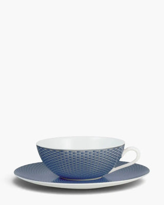Raynaud Trésor tea cup with saucer in Limoges porcelain with coloured decoration